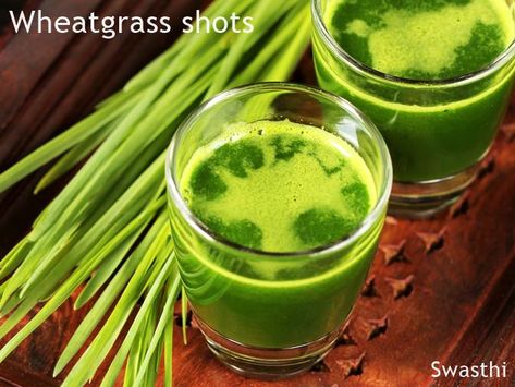 Wheat Grass Shots Recipe, Wheatgrass Juice Recipe, Wheat Grass Recipes, Wheatgrass Shot Recipe, Wheatgrass Recipes, Healthy Shots, Detoxifying Foods, Juicing Recipes For Beginners, Wheatgrass Smoothie