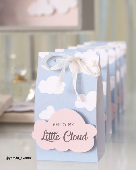 (Cloud) Baby Shower on Behance Cloud Gift Ideas, Cloud Theme Baby Shower Invitations, Over The Clouds Baby Shower Theme, Cloud 1st Birthday Party, First Birthday Cloud Theme, Birthday Clouds Theme, On Cloud Nine Party Favors, Baby Boy Cloud Shower Ideas, Cloud Nine Party Favors