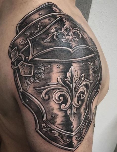 Armor Sleeve Tattoo, Shoulder Piece Tattoo, Armour Tattoo, Shoulder Armor Tattoo, Body Armor Tattoo, Shield Tattoo, Shamrock Tattoos, Armor Tattoo, Tattoo Outline Drawing