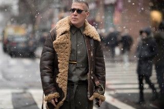 Nick Wooster Mens Winter Jackets, Nick Wooster, Mens Fashion Winter, Mens Fashion Ideas, Mens Fashion Style, Aviator Jacket, Model Streetstyle, Mens Fashion Rugged, New York Mens