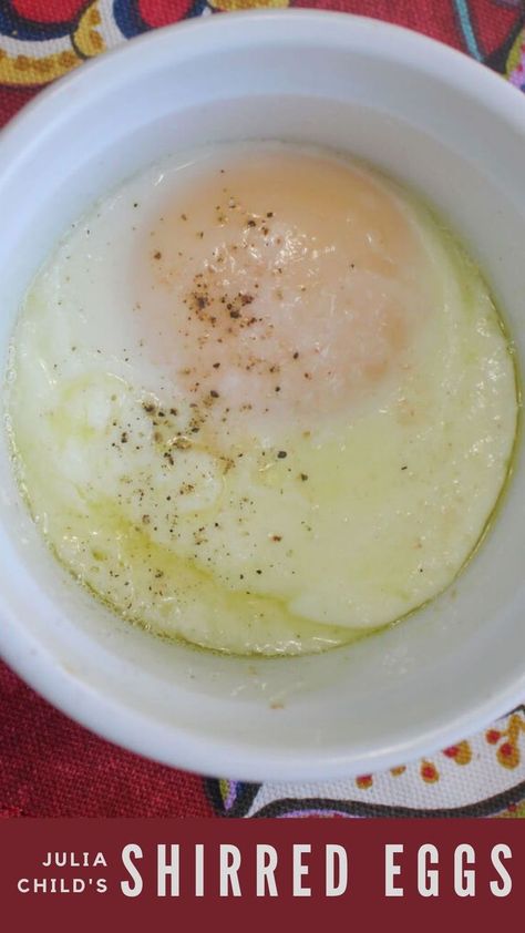 Julia Child's shirred egg recipe from Mastering the Art of French Cooking Shirred Eggs, Fried Egg Recipes, French Eggs, The Art Of French Cooking, Onions And Tomatoes, Gosht Recipe, New Air Fryer Recipes, Julia Child Recipes, Eggs Recipes