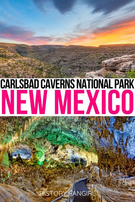 New Mexico National Parks, Mexico National Parks, Things To Do In Missouri, Carlsbad Nm, Carlsbad Caverns New Mexico, Carlsbad New Mexico, Cave Exploring, New Mexico Vacation, Desert Vacation