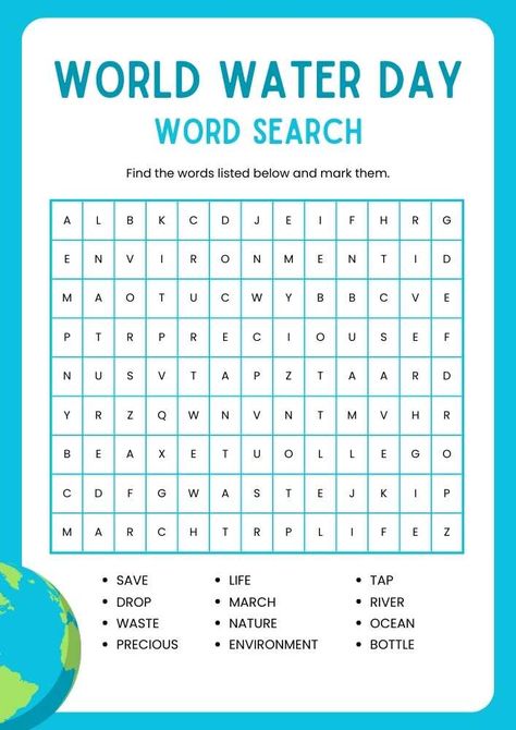 #worldwaterday #waterday #dontwastewater #savewater #waterislife #englishworksheet #englishhandout Scramble Words, Conversation Questions, Importance Of Water, Cut And Paste Worksheets, World Water Day, Water And Sanitation, Water Day, Water Pollution, World Water