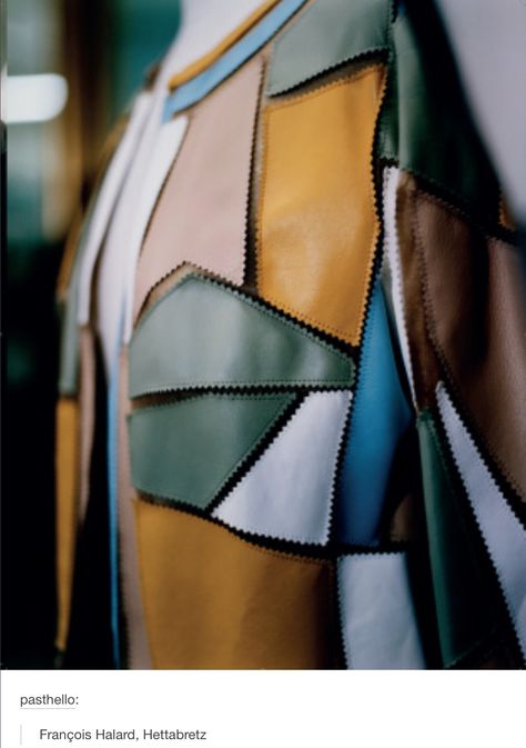 Leather Patchwork Ideas, Francois Halard, Photography Agency, Patchwork Vest, Patchwork Fashion, Design Moda, Textiles Techniques, Leather Patchwork, Upcycled Fashion