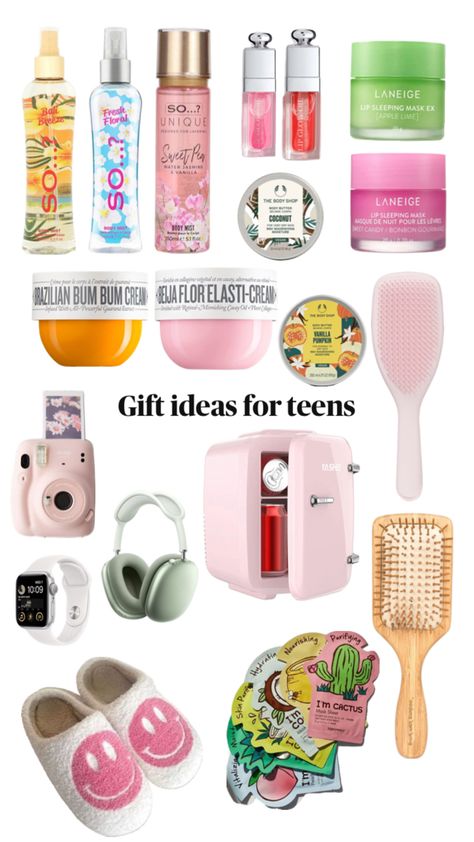 Good gifts teens want including sol de janeiro so… door lip oil and more… Door Lip Oil, Gift Ideas For Teens, Good Gifts, Lip Oil, The Body Shop, Gifts For Teens, Best Gifts, Lips, Gift Ideas