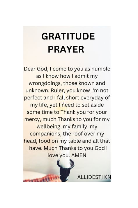 A simple yet powerful prayer expressing gratitude for all that God has given us, from health and family to the basic necessities of life #prayer #gratitude #thankfulness #godsprovission # blessings #simpleprayer #faith Gratitude Prayer, Basic Necessities, Simple Prayers, Powerful Prayers, Thank You Lord, Thank You God, Expressing Gratitude, Power Of Prayer, Dear God