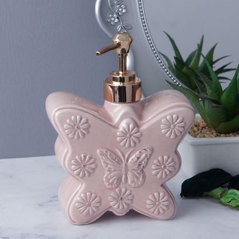 Aesthetic Soap, Soap Dispensers, Vintage Butterfly, Vintage Aesthetic, Vintage Vibes, Soap Dispenser, Household Items, Pastel Colors, Vintage Decor