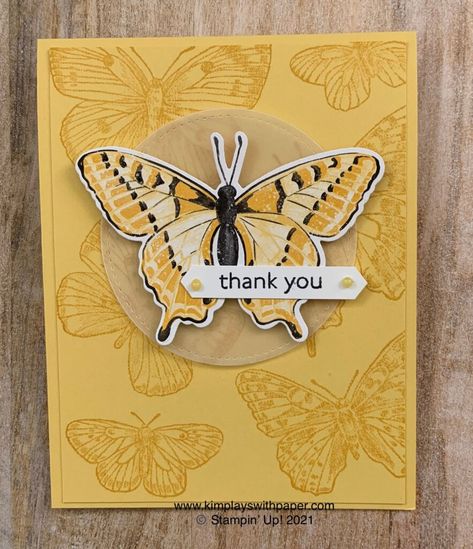 Butterfly Cards Handmade, Wings Card, Butterfly Brilliance, Butterfly Card, Butterfly Stamp, Project Inspiration, Butterfly Cards, Stamping Up Cards, Card Making Inspiration