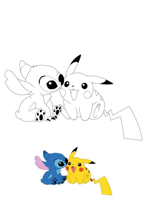 Pikachu and Stich Coloring Pages - 2 Free Coloring Sheets (2020) Pikachu Coloring Page, Pikachu Drawing, Stitch Coloring Pages, Pikachu Pikachu, Free Printable Coloring Sheets, Disney Princess Coloring Pages, Free Coloring Sheets, Princess Coloring Pages, Pokemon Coloring Pages