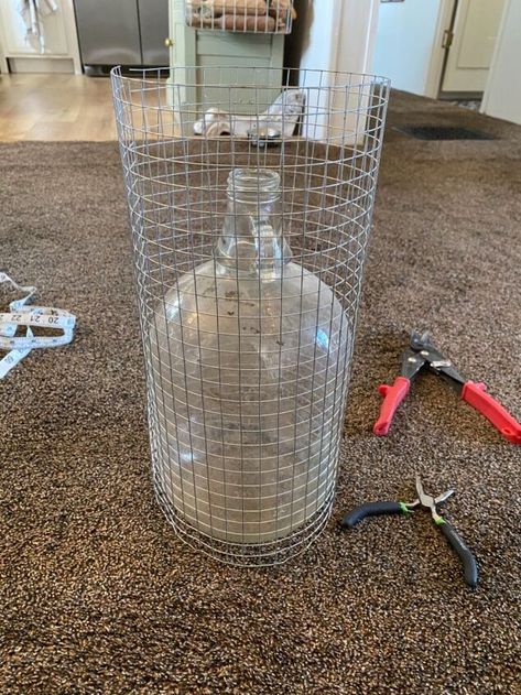 Farm Fencing Cloche | Hometalk Farm Fencing, Glass Cloches, Floating Centerpieces, Chicken Wire Art, Chicken Wire Crafts, Garden Cloche, Cloche Decor, Vintage Hutch, Farm Fence