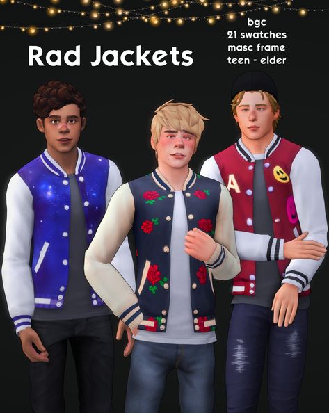 Sims 4 Letterman Jacket, Sims 4 Cc Letterman Jacket, Varsity Jacket Sims 4 Cc, Sims 4 Varsity Jacket, Bright Sessions, Sims4 Clothing, Sims 4 Cc Patreon, The Bright Sessions, Green Varsity Jacket