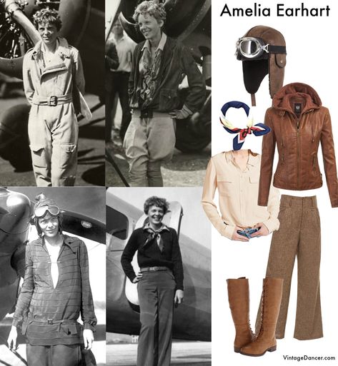 Non-Flapper 1920s Outfit Ideas 1920s Casual Fashion, Casual 1920s Outfit, 1920s Fashion Women Casual, Amelia Earhart Costume, Aviator Outfit, 1920s Outfit Ideas, Aviator Costume, 1920s Outfit, Gatsby Outfit