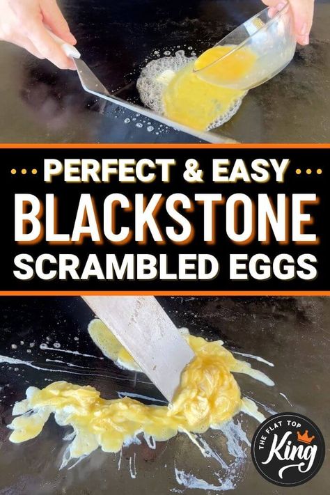 How To Cook Eggs On A Blackstone, Scrambled Eggs On Blackstone Griddle, Blackstone Scrambled Eggs, Pancakes On Blackstone Griddle, Blackstone Grill Breakfast, Eggs On Blackstone Griddle, Blackstone Eggs, Grill Griddle Recipes, Mini Griddle Recipes