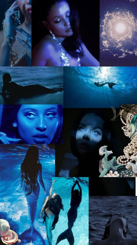 Dark Mermaid Aesthetic, Vanessa Little Mermaid, Dark Mermaid, Mermaid Photography, H2o Mermaids, Goddess Aesthetic, Mermaid Wallpapers, Siren Mermaid, Water Aesthetic