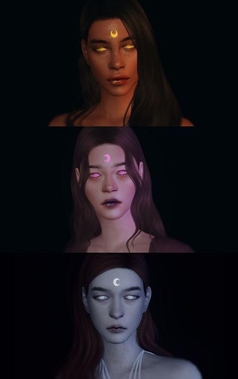 Sims 4 Cc Moon Tattoo, Sims 4 Glowing Tattoo, Sims 4 Sea Witch Cc, Moon Cc Sims 4, Sims 4 Magic Poses, The Sims 4 Occult Cc, Occult Cc Sims 4, Sims 4 Cc Occult, Sims Occult