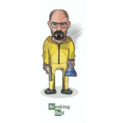 Breaking bad Walter white illustration sketch art fanart Walter White Cartoon, Short Drawing, White Backyard, Illustration Art Painting, Breaking Bad Walter White, Shorts Drawing, White Cartoon, Walter White, Art Fanart