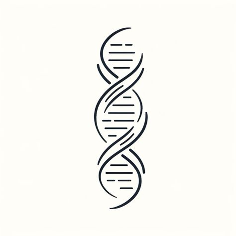 Dna Minimalist Tattoo, Simple Dna Tattoo, Circuit Board Tattoo Design, Organic Biomechanical Tattoo Design, Science Symbols Art, Transcendence Tattoo, Dna Art Design, Double Helix Tattoo, Dna Helix Tattoo