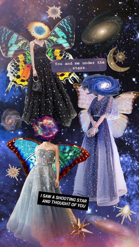 #space #starry #fairy #nebulae #space #inspiration #outfit #celestial #star #spacecore #celestialcore #fairycore #galaxycore Space Fashion Aesthetic, Spacecore Fashion, Nebulae Space, Ethereal Aesthetic Outfits, Navy Inspiration, Space Fashion, Ethereal Aesthetic, Blue Inspiration, Thoughts Of You