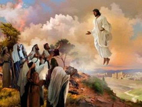 Feast Of The Ascension Of Jesus Christ Ascension Of Jesus, Jesus And Mary Pictures, Jesus Painting, Bible Knowledge, Jesus Art, Son Of God, Jesus Is Lord, Jesus Pictures, Christian Quotes Inspirational