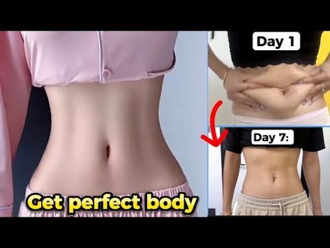 Waist Fat Workout, Glow Up Body Workout, How To Become Slim, How To Get Curvy Body Fast, How To Be Skinnier In 2 Days, Body Glow Up, How To Get The Perfect Body, Workouts That Actually Work, How To Get Shorter In Height