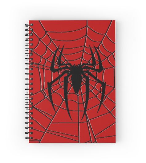 Spiral notebooks with high-quality edge-to-edge print on front. 120 pages in your choice of ruled or graph lines. Spiderman Book Cover, Spiderman Notebook Cover, Spiderman School Supplies, Spider Man Notebook, Front Cover Design Notebook, Spiderman Notebook, Spiderman Journal, Notebook Ideas Cover Design, Spiderman And Gwen