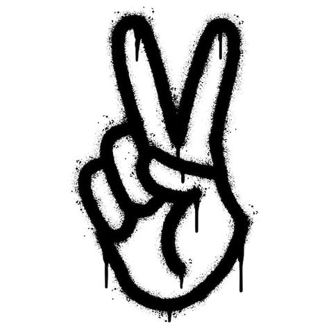 Peace Sign Drawing, Graffiti Art Drawings, Logo Design Presentation, Alphabet Graffiti, Quote Stencils, Spray Paint Stencils, Black And White Graffiti, Graffiti Quotes, Graffiti Tattoo