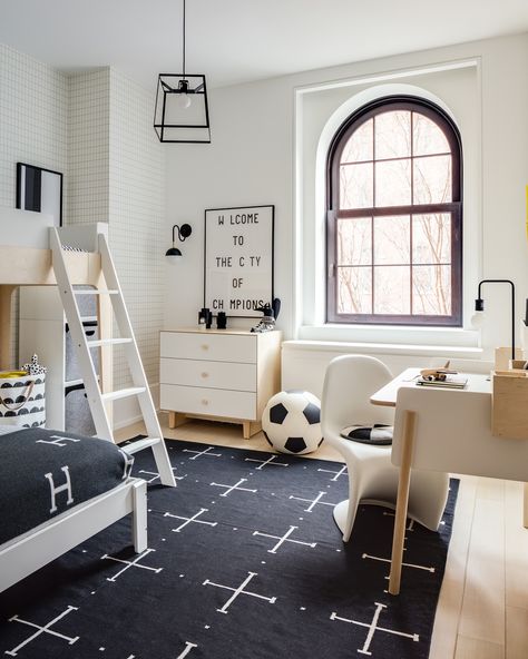 Soccer Bedroom, Boys Bedroom Ideas, Tribeca Loft, Boy Bedroom Design, Teen Boy Bedroom, Teenage Bedroom, Boy Bedroom, Boys Bedroom