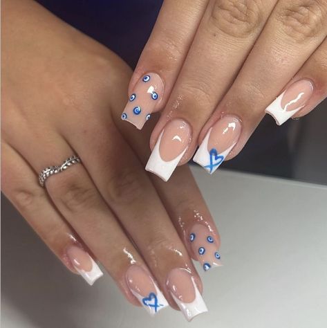 Summer Holiday Nail Inspo 2024, Nails Acrylic Holiday Summer, Acrylic Nails For Greece, Holiday Nails Summer Turkey, Turkey Inspired Nails, Turkey Nails Holiday, Nail Design Inspo Square, Nail Designs Holiday Summer, Holiday Nails For Greece