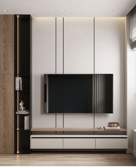 Simple Tv Unit Design, Bedroom Tv Unit Design, Amazing Master Bathrooms, Matt Interior, Modern Tv Unit Designs, Tv Unit Design Modern, Studio Apartment Living, Tv Unit Interior Design, Modern Tv Units