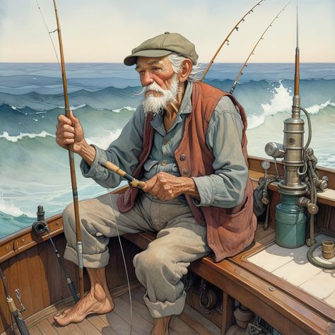 "The Old Man and the Sea" is a classic novella written by Ernest Hemingway that tells the story of an aging Cuban fisherman named Santiago who has gon... -  #conquers #Elderly #Man #Ocean #vast The Old Man And The Sea, Hallo Costumes, Bahubali 2, Vast Ocean, Old Fisherman, Fish Man, Country Music Stars, Ernest Hemingway, Country Singers