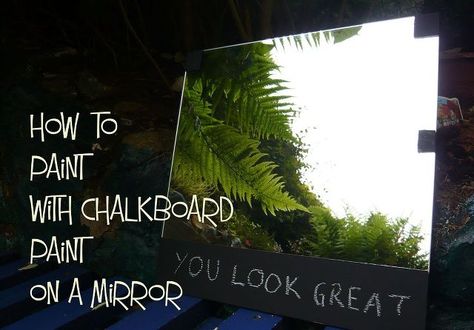 how to paint with chalkboard paint on a mirror, chalkboard paint, crafts, painting Paint On Mirror, Mirror Chalkboard, Chalkboard Crafts, Chalkboard Projects, Paint Crafts, Family Schedule, Crafts Painting, Diy Furniture Redo, Tape Painting