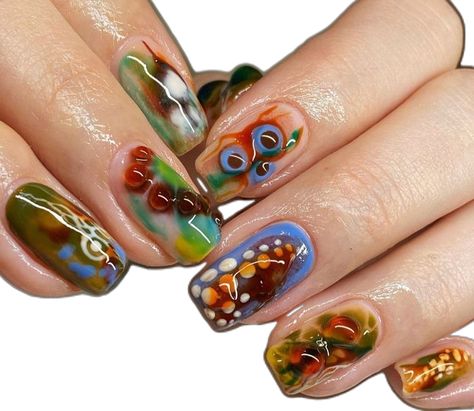 Hippie Nails, Fire Nails, Dream Nails, Funky Nails, Pretty Acrylic Nails, Nails Inspo, Dope Nails, Cute Acrylic Nails, Nails Nailart