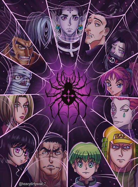 Hunter X Hunter Villains, Ryodan Hunter X Hunter, Hxh Poster, Hunter X Hunter Spider, Hunter Spider, Image Dbz, Phantom Troupe, Hxh Characters, Hunter Anime