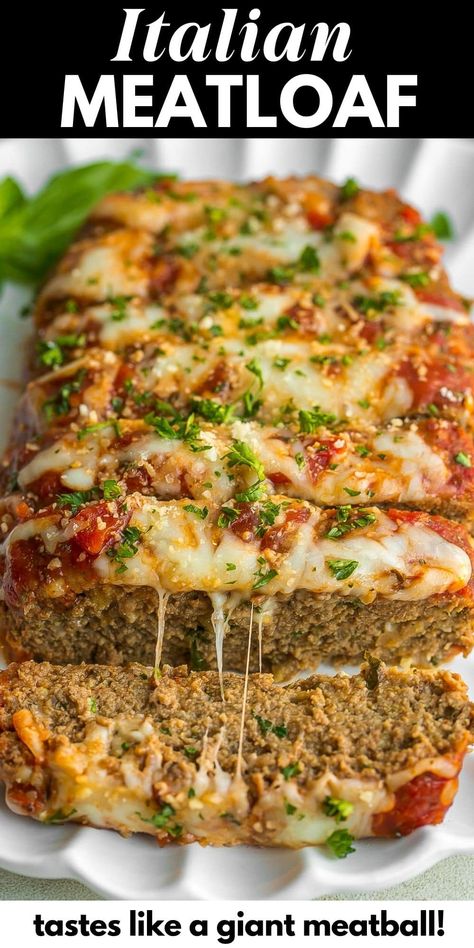 Italian Sausage Meatloaf, Easy Italian Meatloaf, Giant Meatball, Italian Style Meatloaf, Sausage Meatloaf, Italian Meatloaf Recipes, Italian Meatloaf, Dinner Thanksgiving, Good Meatloaf Recipe