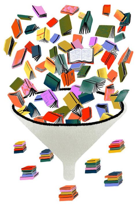 What Goes Into Our End-of-Year Books Lists - The New York Times Science Illustration, Book Editorial, Book Drawing, Book Posters, Book List, Art Inspiration Painting, A Typical, Childrens Illustrations, Editorial Illustration