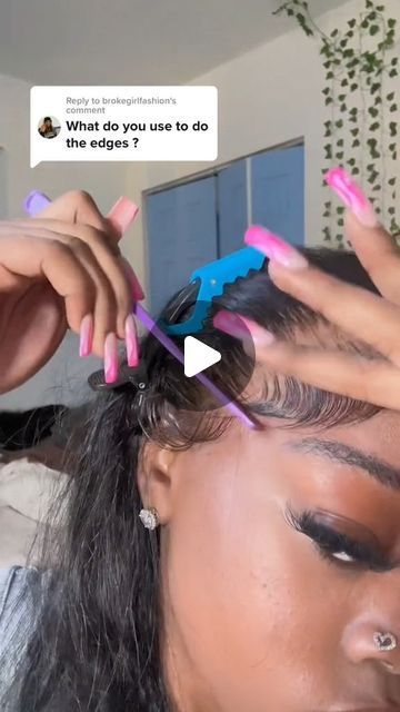 Wang Yanlu on Instagram: "beginner-friendly baby hair tutorial💕
🛒 𝗢𝗿𝗱𝗲𝗿 𝗮�𝘁: 𝗵𝗼𝗼𝗺𝘆𝗵𝗮𝗶𝗿.𝗰𝗼𝗺
📞 𝗪𝗵𝗮𝘁𝘀𝗔𝗽𝗽: +𝟴𝟲𝟭𝟯𝟯𝟲𝟭𝟰𝟴𝟮𝟱𝟳𝟳
.
.
.
#fyp #babyhairtutorial #edgestutorial #wiginstall #beginnerfriendly #amazonfinds" Fluffy Edges Tutorial, How To Do Baby Hair Edges, Side Part Edges, How To Do Edges For Beginners, How To Do Edges, How To Lay Edges, Pretty Edges, Edges Hairstyles, Edges Tutorial