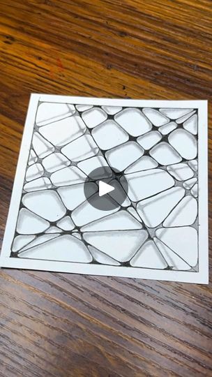 Pattern Drawing Tutorial, 3d Zentangle, 3d Illusion Drawing, Optical Illusions Drawings, Illusion Pattern, Illusion Drawings, Zen Doodle Patterns, Drawing Tutorials For Beginners, Zentangle Ideas