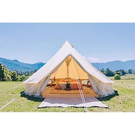 Larp Tent, Orchard Ideas, 5m Bell Tent, Tent With Stove, Family Glamping, Glamping Birthday, Yurt Tent, Canvas Bell Tent, Bell Tents