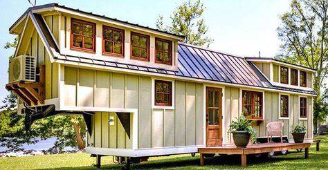 Tiny Homes are for Sale near me, but is it a Good Idea to Buy a Tiny House? - Ecohome Timbercraft Tiny Homes, Buy A Tiny House, Tiny House Big Living, Tiny House Luxury, Tiny House Nation, Wrap Around Porch, Tiny Houses For Sale, Tiny House Interior, Tiny House Living