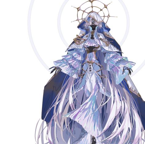 Dnd Goddess Concept Art, Genshin Impact Ocs Ideas, Divine Character Design, Light Beings Art, Angel Design Character, God Oc Art, God Oc Design, Deity Oc, Moon Character Design