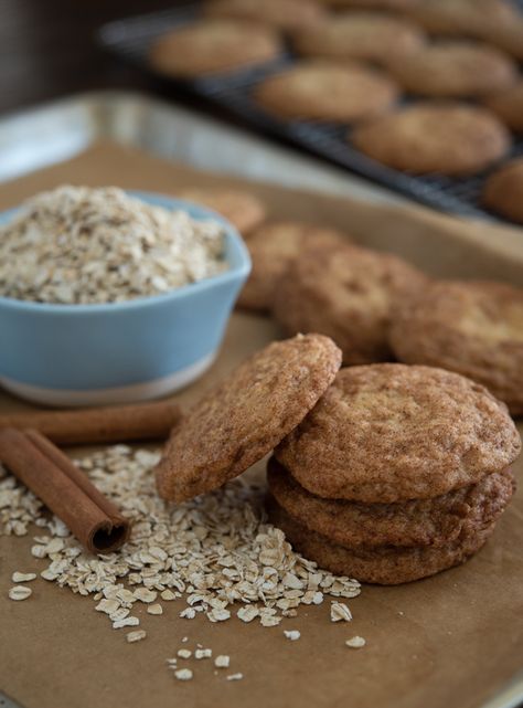 Oatmeal Snickerdoodles | Beyond Kimchee Snickerdoodle Oatmeal, Allergy Free Cookies, Snickerdoodle Cookie Recipe, Quaker Oatmeal, Snickerdoodle Cookie, Snickerdoodle Cookies, Snickerdoodle Cookie Recipes, Vanilla Cookies, Best Cookie Recipes