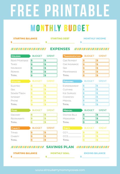 Get your finances in order with this FREE Printable Budget Sheet! Printable Budget Sheets, Finance Budgeting, Printable Money, Budget Sheet, Monthly Budget Printable, Printable Budget, Money Budget, Paying Off Credit Cards, Budget Sheets