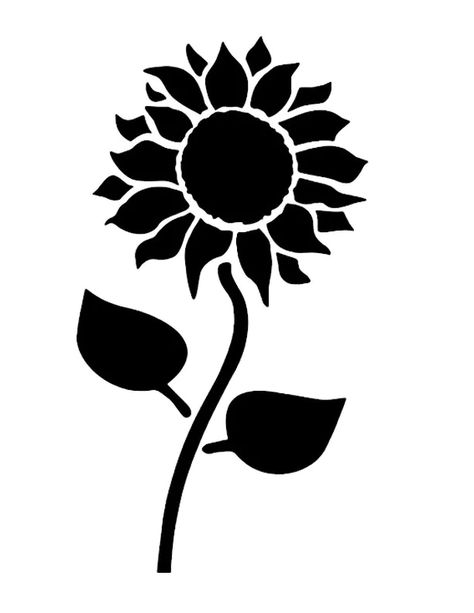 Sunflower Stencils, Sunflower Stencil, Flower Silhouette, Star Stencil, Flower Stencil, Silhouette Stencil, Custom Stencils, Animal Silhouette, Cricut Craft Room