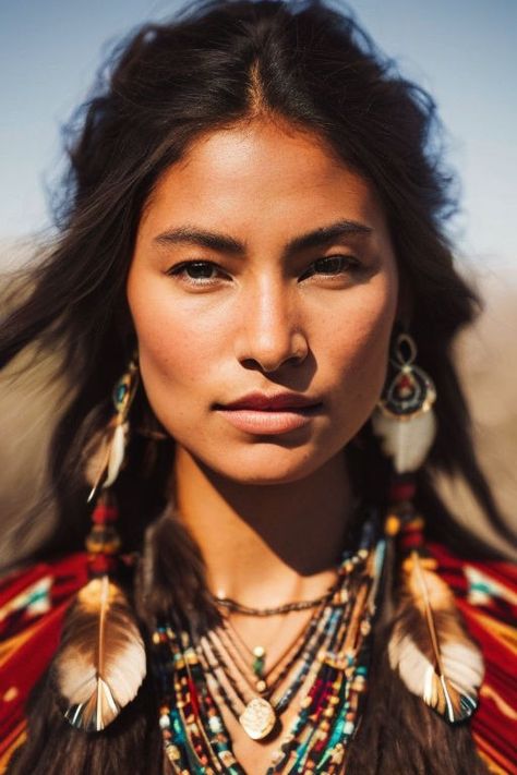 Native Women, Native American Dress, Human Faces, Look Boho Chic, Native American Images, Native American Pictures, Red Indian, Native American Photos, Drawing People Faces