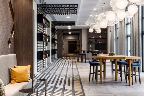 Marriott Charles de Gaulle by Virserius Studio, Paris – France » Retail Design Blog Function Room Design Hotel, Pre Function Area Design, Church Foyer, Welcome Center, Breakout Area, Premium Hotel, Rest Area, Vip Club, Airport Hotel