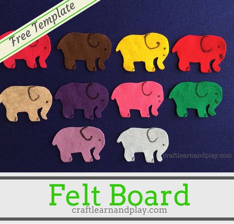 Make this fun counting felt board story using free pattern. You may make as many elephants as you wish. You even can put numbers on each elephant. To make this felt board story you will need 5 or … Easy Felt Board Stories, Felt Songs Preschool, Flannel Story Templates Free Printables, Flannel Board Stories Preschool, Felt Story Boards Ideas, Prek Storytime, Feltboard Stories, Felt Board Templates, Flannel Ideas