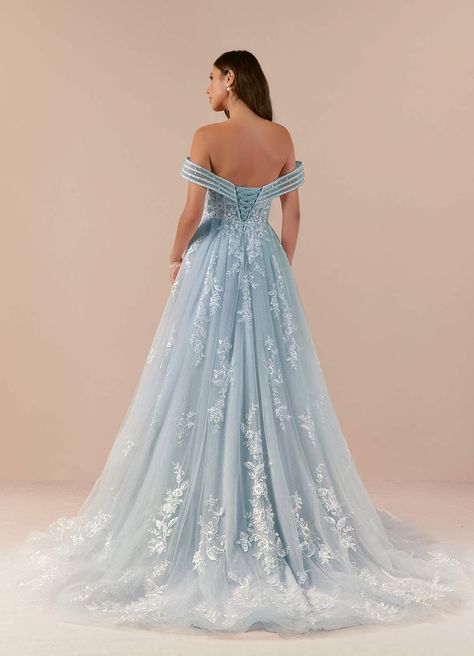 Deep Blue Wedding Dress, Blue Floral Wedding Dress, White And Blue Wedding Dress, Baby Blue Wedding Dress, Blue And White Wedding Dress, Ice Blue Wedding Dress, Wedding Dress Colour, Baby Blue Wedding Dresses, Blue Bridal Gown