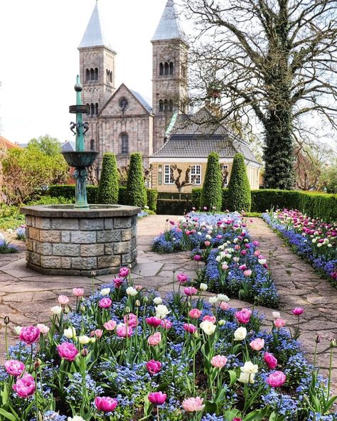 Lots of colours and spring vibes in @visitviborg's Latinerhaven (the Latin Garden) 🌷 This historic garden next to Viborg Cathedral is made… Viborg, Spring Vibes, House Styles, On Instagram, Instagram