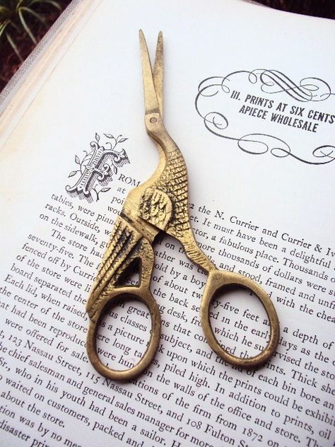 O.o...these are awsome! If i had my ears periced it would be so cool to get a pair of earrings like this. Kayo Sudou, Bird Scissors, Victorian Tattoo, Antique Things, Best Scissors, Vintage Scissors, Sewing Vintage, Pinking Shears, Sewing Scissors