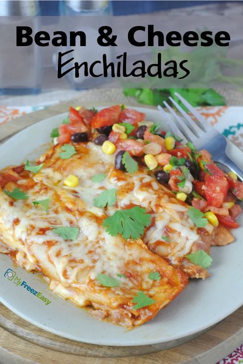 Bean Cheese Enchiladas, Cheese Enchilada Recipe, Cheese Enchiladas Recipe, Cheese Enchilada Casserole, Bean And Cheese Enchiladas, Steak And Cheese, Enchiladas Healthy, Healthy Beans, Enchilada Casserole Recipes